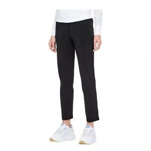NWT $128 Lululemon On The Move Pant Light Black Stretch Relaxed Travel Size 6
